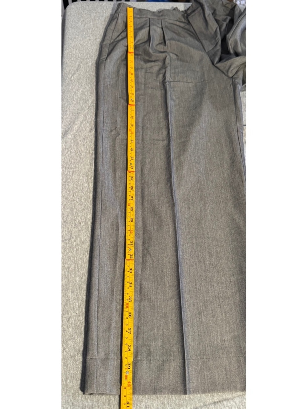 Gray Wide Leg Pull On Pants - Picture 7 of 8